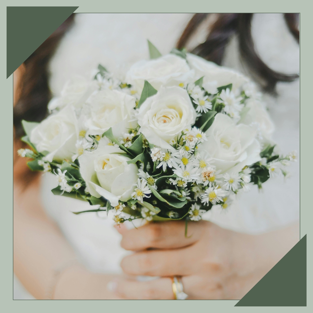 ramo de bodas con margaritas