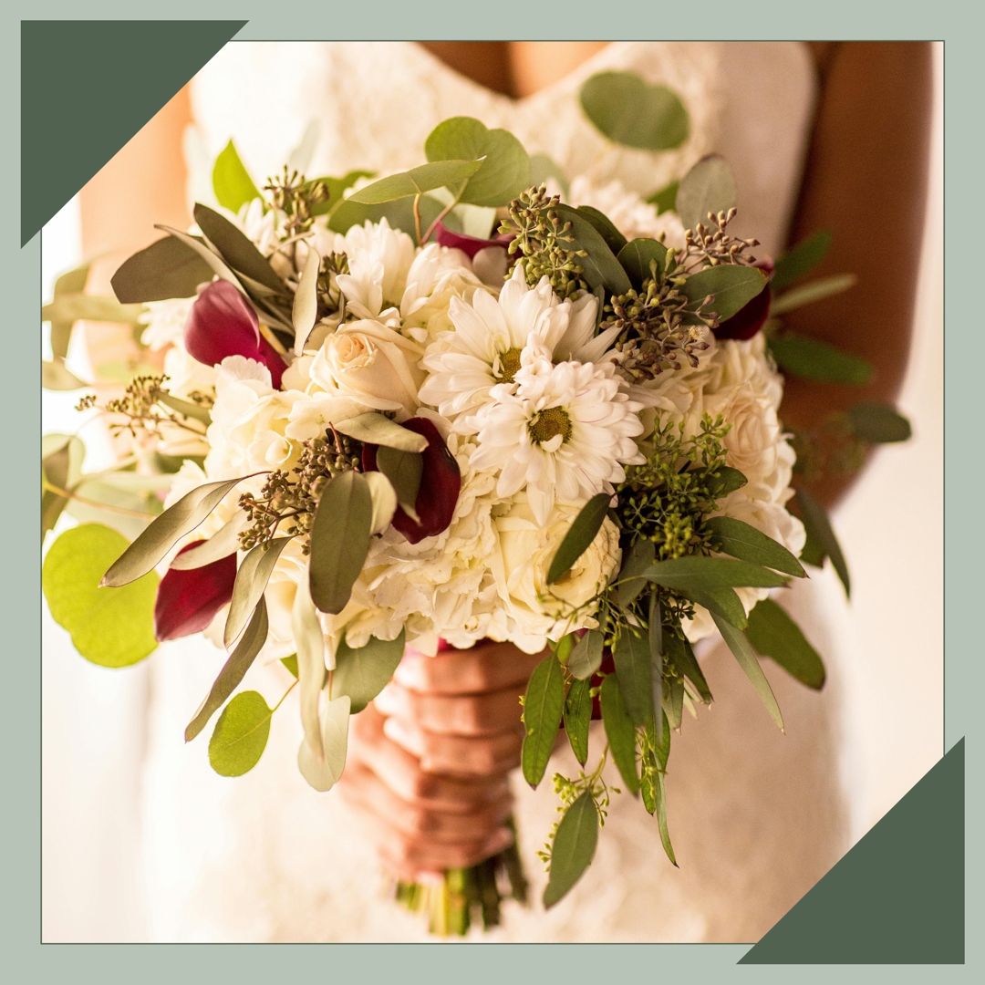 ramo de bodas con margaritas