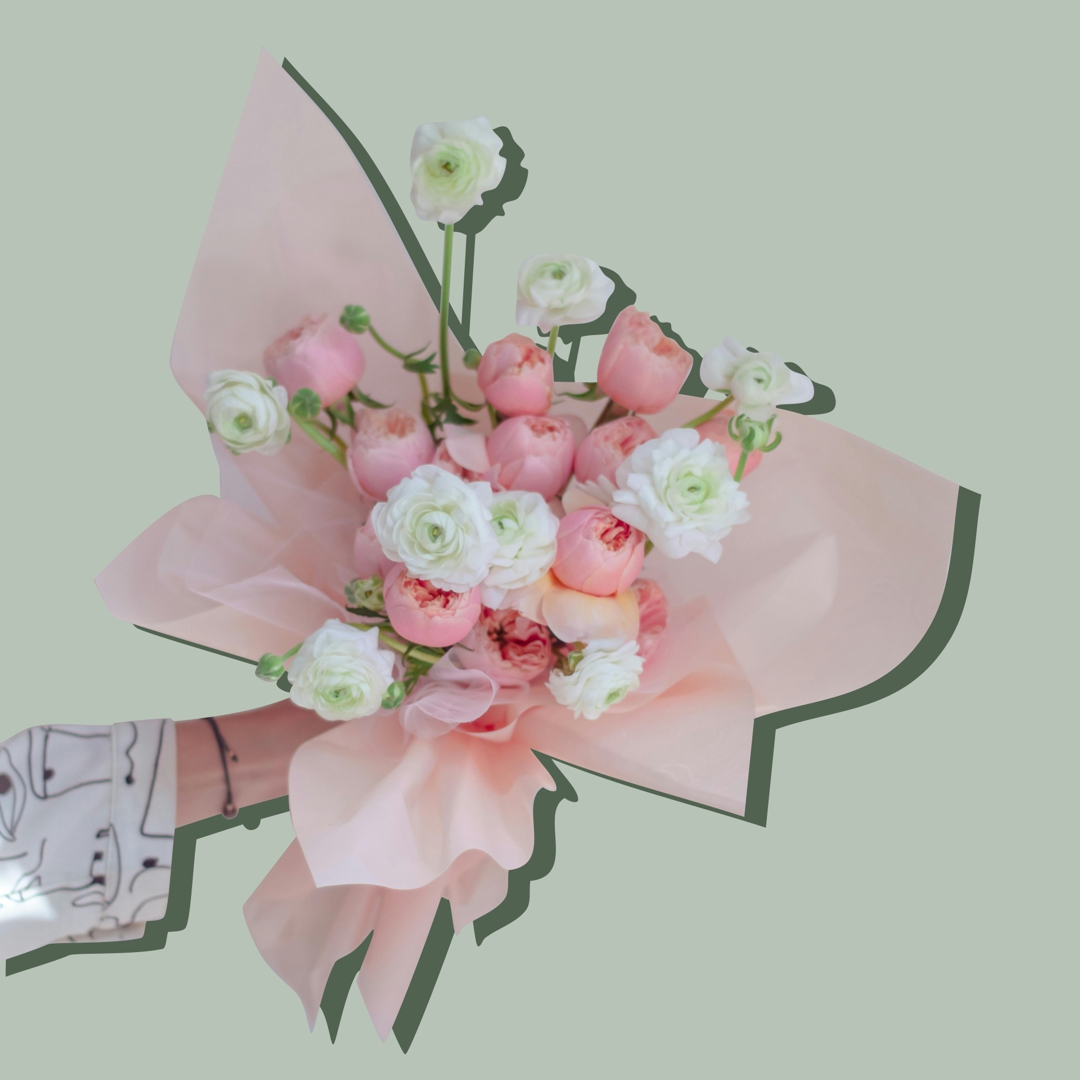 ramo de flores rosas